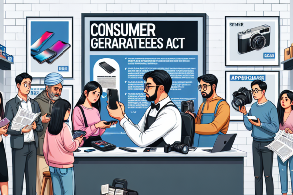 consumer guarantees act faulty product